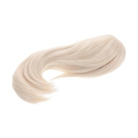 OATIPHO 4pcs Heat Resistant White Ponytail Extension Clip for Elderly Women Claw Hairpiece for Messy Bun Styling Elegant Faux Hair Accessory for Easy Daily Use