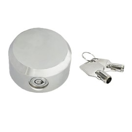 New Released Hidden Shackle Hockey Puck Round Padlock Van Trailer Tubular Key