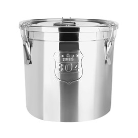 6L 304 Stainless Steel Airtight Canister for Kitchen, Metal Coffee Canister Food Storage Containers with Lids Sealed Kitchen Containers for Dry Rice Grain Flour Oil Milk Pantry Storage Container