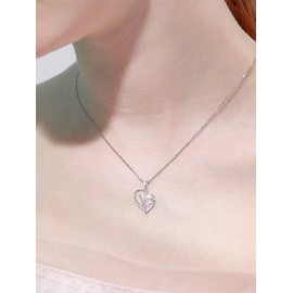 TANGPOET Horse Heart Pendant Necklace with Alexandrie June Birthstone for Women 925 Sterling Silver Jewelry Gifts for Horse Lovers Birthday Christmas Mothers Day