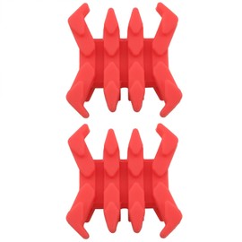 CHENJIN Archery Bow Limb Dampener 2PCS Red Archery Rubber Bow Limbs Vibration Damper Dampener Stabilizer Silencers for Compound Bow Hunting Target Outdoor Shooting