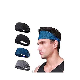 Scott Edward Banda para Cabello Hombre, 4PCS, Diademas Hombre y Mujeres, elásticas, Transpirable, Absorbe el Sudor. para Correr, Baloncesto, fútbol, Tenis, Ciclismo, Cardio, Yoga