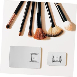 DOITOOL 4pcs Stainless Steel Makeup Mixing Palette for Foundation Pigments Palette Ring for Cosmetics