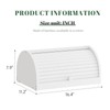 STDDRE Corner Bread Box for Kitchen Countertop Roll Top Bread