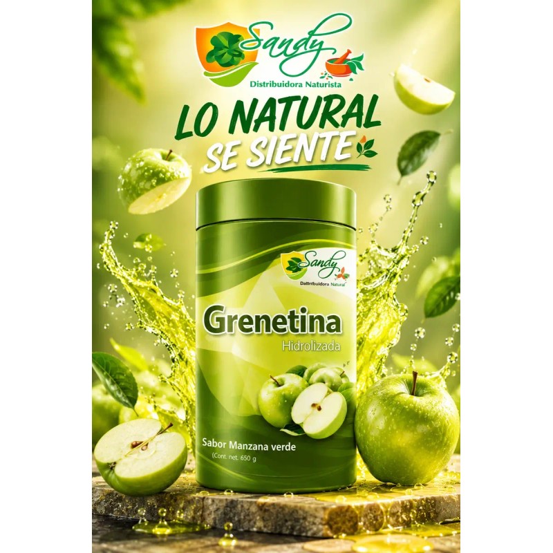 Grenetina Hidrolizada Polvo 550g M. Verde Sandy
