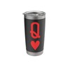 Queen of Hearts King of Hearts Couples Monogrammed Letter Q