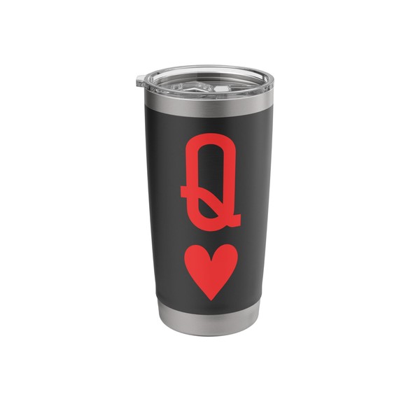 Queen of Hearts King of Hearts Couples Monogrammed Letter Q