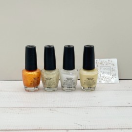 OPI Nail Lacquer 4pcs FULLSIZE GLitter/Gliter