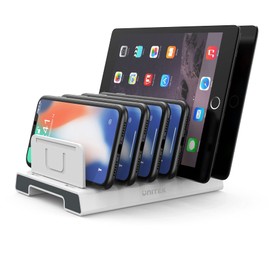 Unitek Multi Device Holder, Adjustable, Lightweight and Sturdy, Adjustable, Functional and Convenient for Charging and Storing, Keeps All Your Devices in Order - No Charging Port
