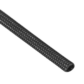 sourcing map Insulation Cable Protector, 16.4Ft-3mm High Temp Fiberglass Sleeve Black