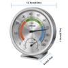 LittleGood 5" Indoor Outdoor Hygrometer/Thermometer, Humidity Gauge Indicator Temperature Humidity