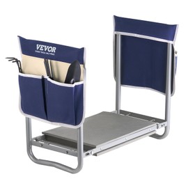 VEVOR Garden Kneeler and Seat Heavy Duty, Portable Garden Stool with 11'' EVA Kneeling Pad and 2 Tool Bags, Folding Garden Bench to Relieve Knee & Back Pain, Great Gifts for Seniors, Family Gardeners