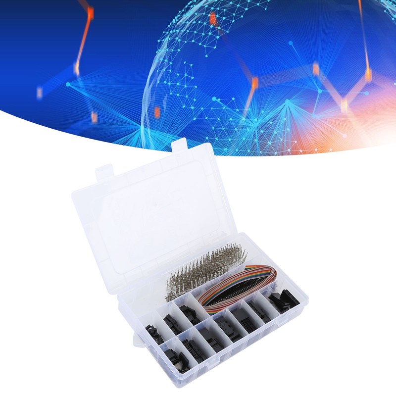 666pcs Pin Connector Brass ABS AntiOxidation Coating Crimp Adapter for