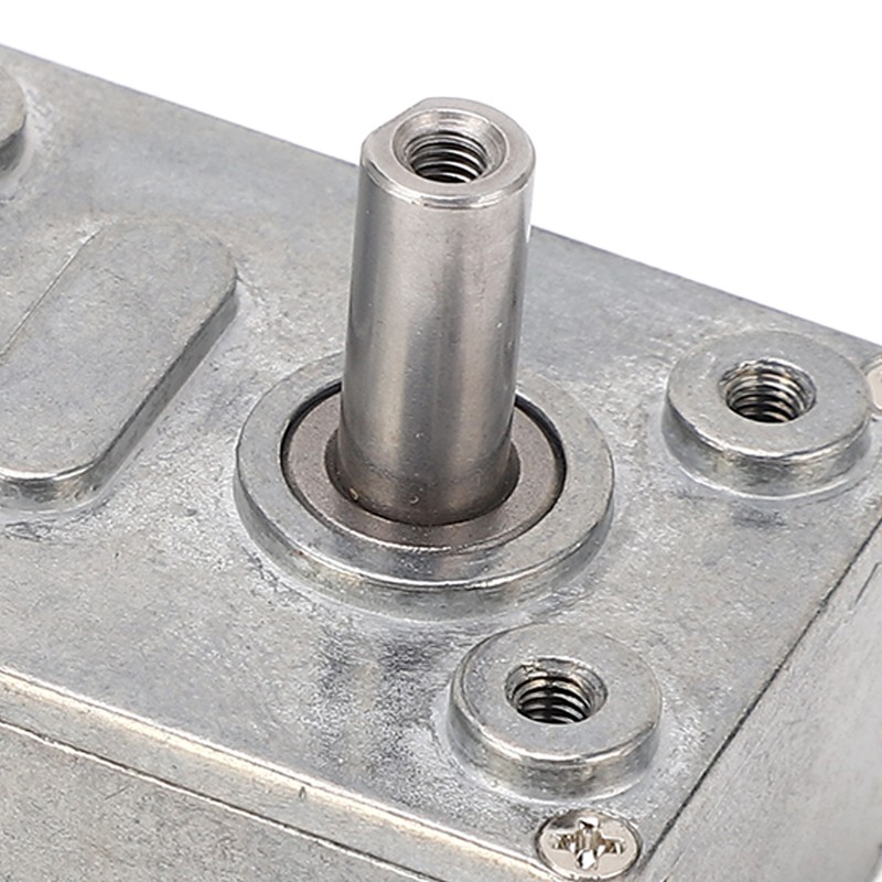 Worm Gear Motor High Torsion 12mm Single Shaft Self Locking