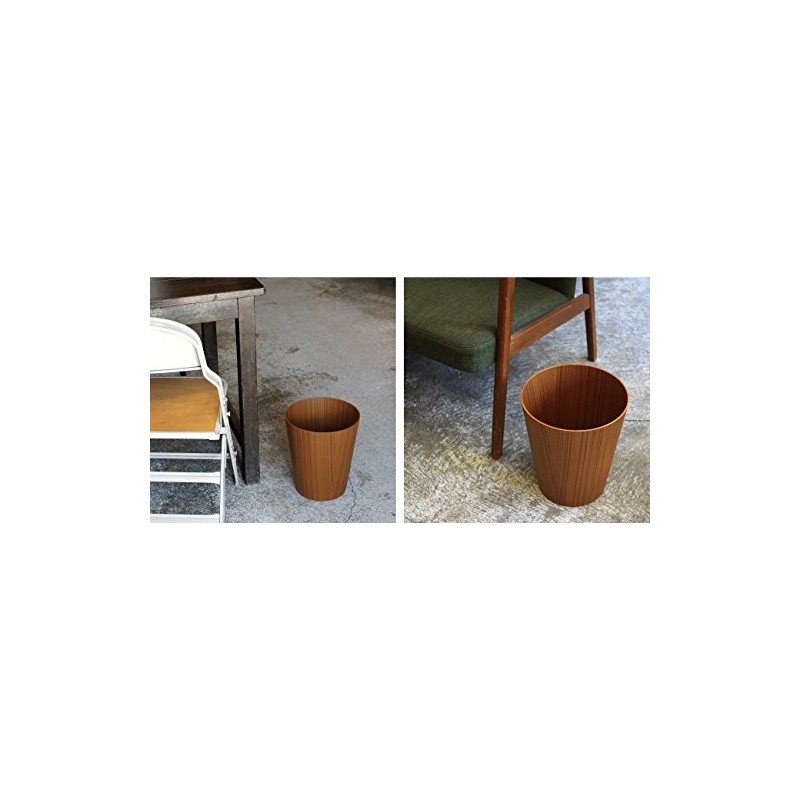 SAITO WOOD ごみ箱 ダストボックス 上開き M 903 10L チークグレイン