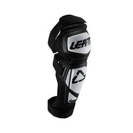 Leatt Adult 3.0 EXT Off-Road Motorcycle Full Length Knee and Shin Hard Shell Guard, White/Black, L/XL