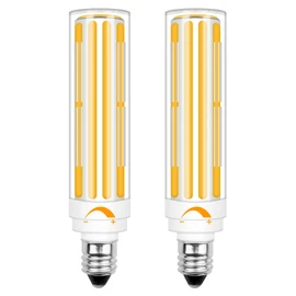 TZHILAN E11 Led Bulb Dimmable, COB Light Bulbs 100 Watt Soft White 2700K 1100LM for Chandeliers,Candelabra,Ceiling Fan,Cabinet Lighting AC120V,2 Pack