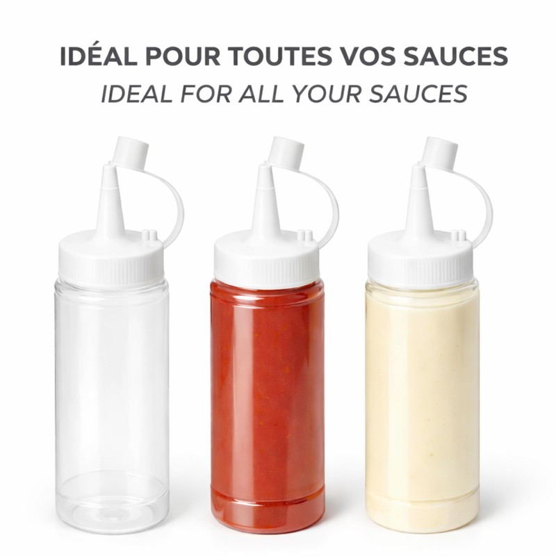 PARENCE. Set di 3 bottiglie di salsa, 150 ml –