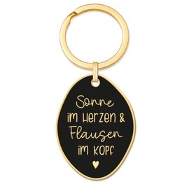 Graphic Workshop Key Ring Sun in the Heart, gold