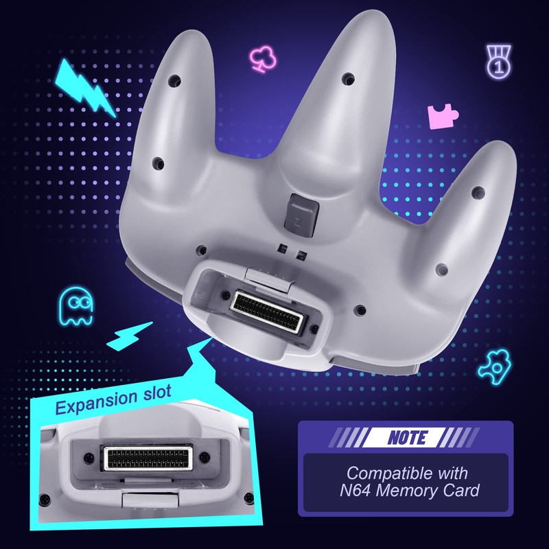 2 Pack N64 Controller, FISUPER Wired Classic Game Controller Gamepad
