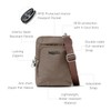 Baggallini Damen Theft Activity Crossbody Bag Securtex Anti-Diebstahl-Umhängetasche, Portobello