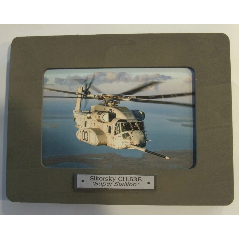 Framed 4" X 6" Print of a Sikorsky CH-53E "Super