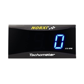 Universal Digital Tachometer RPM Meter Motorcycle Tachometer Car Gauge Waterproof Electronic Tachometer (Blue)