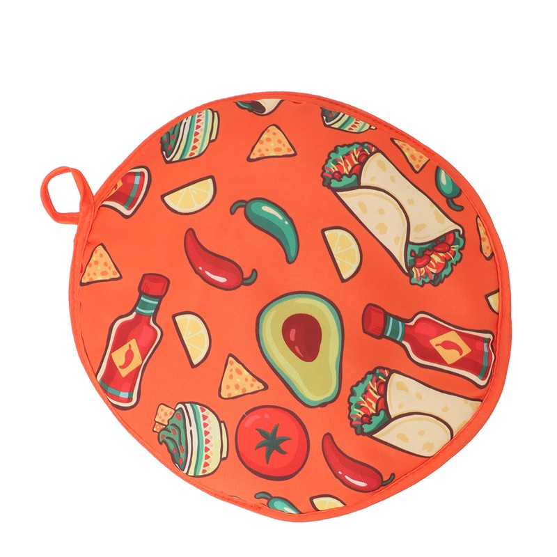 Tortilla Warmer Pouch 11.8 Inch Insulated Microwaveable Fabric Tortilla Keeper