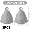 Pack of 2 Sauna Hat, Felt Men's Hat, Sauna Hat,