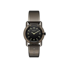 BREDA Unisex 'Play' Black Transparent Plastic Watch, 35mm