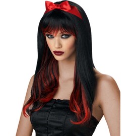 California Costumes Enchanted Tresses Wig, Red/Black, One Size