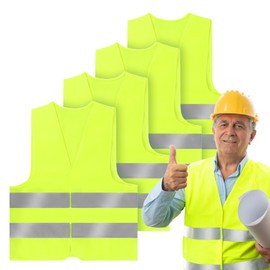 MDHANDD High Visibility Vests Car Safety Vest, Yellow Reflective Safety Vest, Car Safety Vest, Safety Vests for Adults, High Visibility Vest