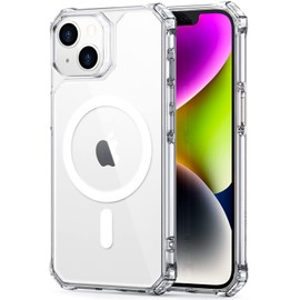ESR Funda Air Armor con HaloLock Compatible con Phone 6.1-Inch 2021, Carga Inalámbrica Magnética, Resistente Protección contra Caídas, Absorción de Golpes, Tapa Resistente a Arañazos, Transparente…