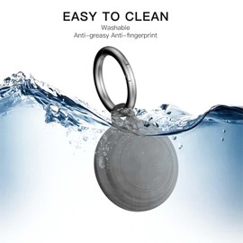 Moto Tag Case with Keychain,Waterproof Silicone Moto Tag Holders,Protective Accessories for GPS Item Finders Accessories,Anti-Scratch, Shockproof & Dustproof (Black)