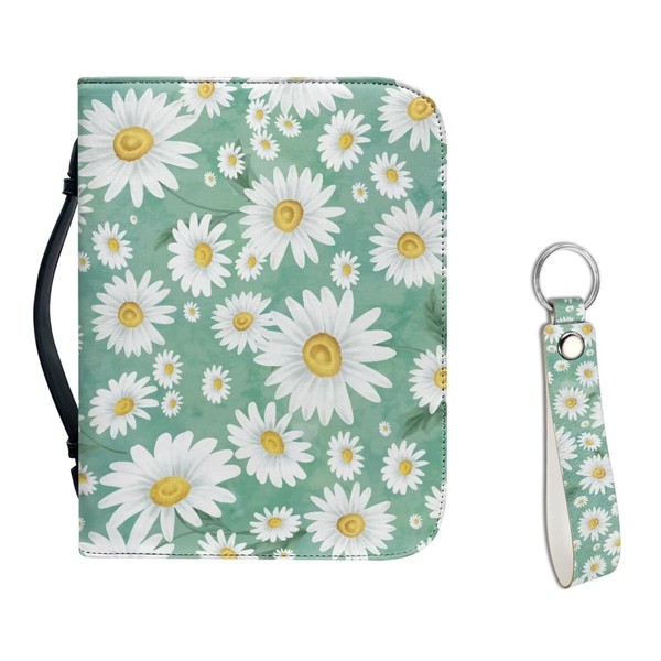 Tutolipy Daisy Print Holy Bible Carrying Case Set for Women
