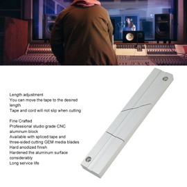 Tape Splicing Set, Tape Splicing Block, 1/4 10 Inch Professional Guide Tape for Revoxsonido Open Reel To Reel Tape Media