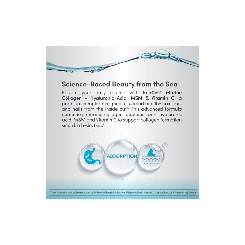 NeoCell Marine Collagen with Beauty Blend; for Skin Hydration; Healthy