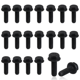20PCS 551696 Exhaust Manifold Bolts Kit, LS Exhaust Manifold Header Bolts Compatible with GM LS1 LS2 LS3 LS6 LSX LT Engines, Black Coated High Strength, Replacement Bolt Set for LS Swaps and Rebuilds