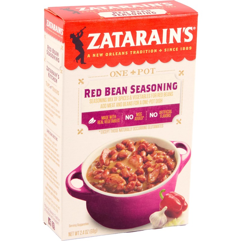 Zatarain's Red Bean Seasoning, 2.4 oz (Pack of 12)