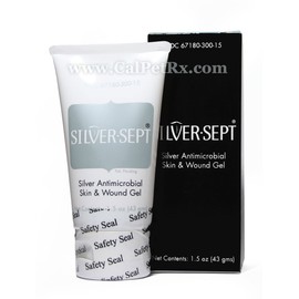Silver-Sept 1.5Oz Antimicrobial Skin & Wound Gel