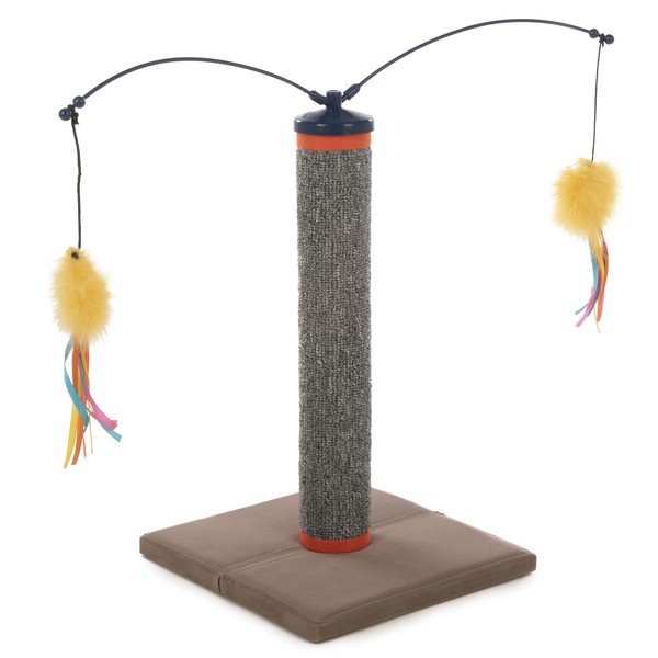SmartyKat Scratch 'N Spin Carpet Cat Scratching Post with Spinning