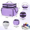 LEFOR·Z Sewing Supplies Organizer,Double-Layer Sewing Accessories Storage Bag,Protable Travel Sewing