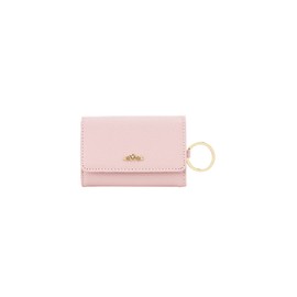 Afternoon Tea Living HQ43 Genuine Leather Key Case with Flower Charm/Afternoon Tea PREMIUM, Pink