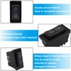 Coufce 2Pcs 5 Pin Car Window Switch, 12V 20A Double