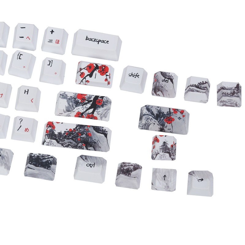 Keycaps PBT 5Sided Sublimation 71 Keys Keyboard Caps for Mechanical