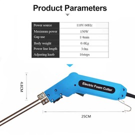 110V Electric Hot Foam Cutter Knife Grooving Wire Styrofoam Engraving Tool Kit Blade Slotting Board DIY Sculpture (Full set)