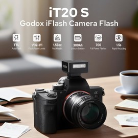 Godox IT20-S Mini TTL Flash Compatible with Sony, Built in Battery, 700 Full Powers, 1.5s Recycle Time,with Magnetic Filter