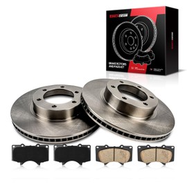 Torchbeam 13.29 inch (337.6mm) Front Brake kit|Brake Pads and Rotors Kit Compatible with 2003-2009 Toyota 4Runner; Lexus GX470,Disc Brake Rotors + Ceramic Pads Kit,6pcs,31326 D976