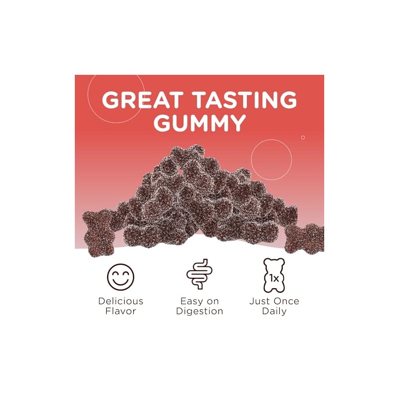Zahler Iron Hierro Vitamina Flavored Gummies