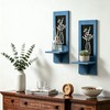 Ansonation Wood Wall Candle Holder Candle Sconces Wall Decor Set